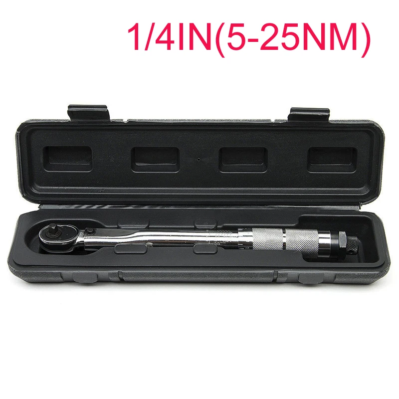 1/4 ''динамометрический ключ Capri Tools 5-25NM ручной гаечный ключ трещотка привод нажмите Регулируемый ручной гаечный ключ трещотка инструмент DAL025