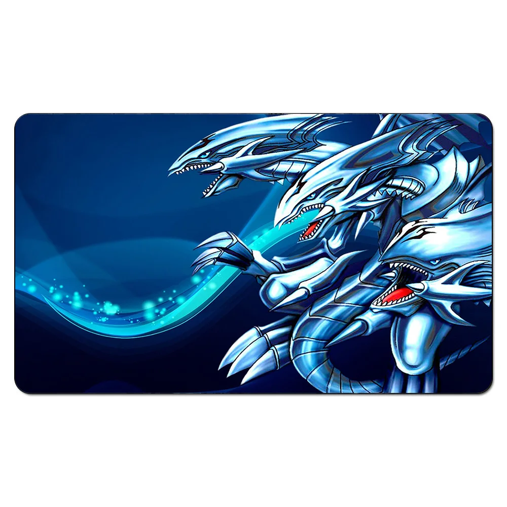 

Blue Eyes White Dragon Yugioh Playmat,Board Games The Play Mat Pad,YGO Card Games Playmat,Custom Table Pad with Free Bag