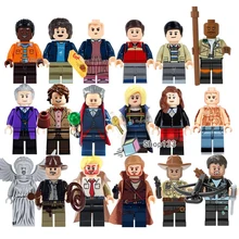 Доктор Кто ТВ действия доктор ассисант Плачущий Ангел одиннадцать Дэрил Диксон Морган Джонс странные вещи строительные блоки игрушки для мальчиков