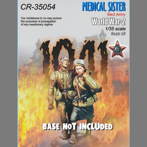 Модель 1/35 года военная сцена для медсестры двух человек набор из смолы солдат