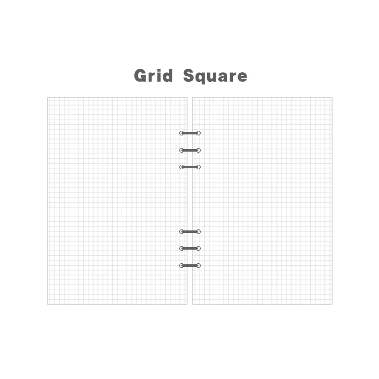 CXZY binder спираль блокнот бумага А4 А5 А6 точечная сетка пустой планировщик альбом для зарисовок путешествия дневник filofax bullet agenda - Цвет: GIRD SQUARE