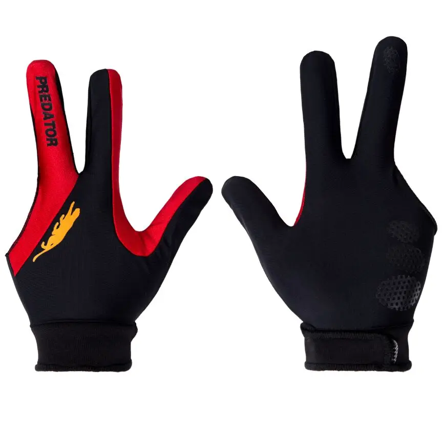 

1pc luxury and good quality black red billiard/pool/snooker gloves free shipping