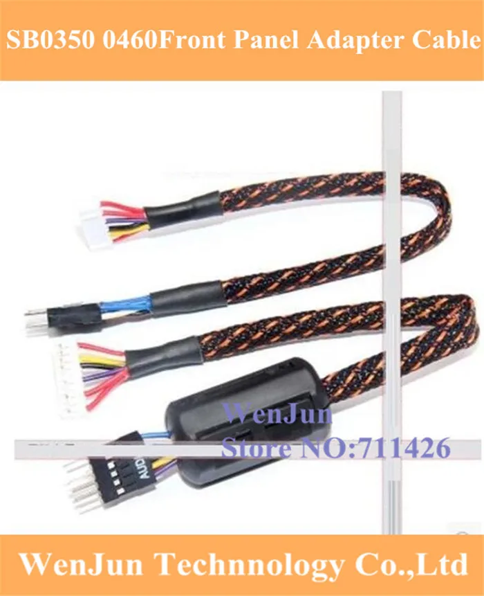 DIY 10Pin to 9Pin Audio Adapter sleeved Cable 5.1&amp 7.1 SB0350 0460 Channel For Creative Sound Card Connect HOST Case Front Panel |