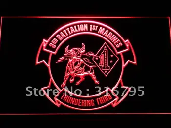

f129 3rd Battalion 1st Marine Regiment USMC LED Neon Sign