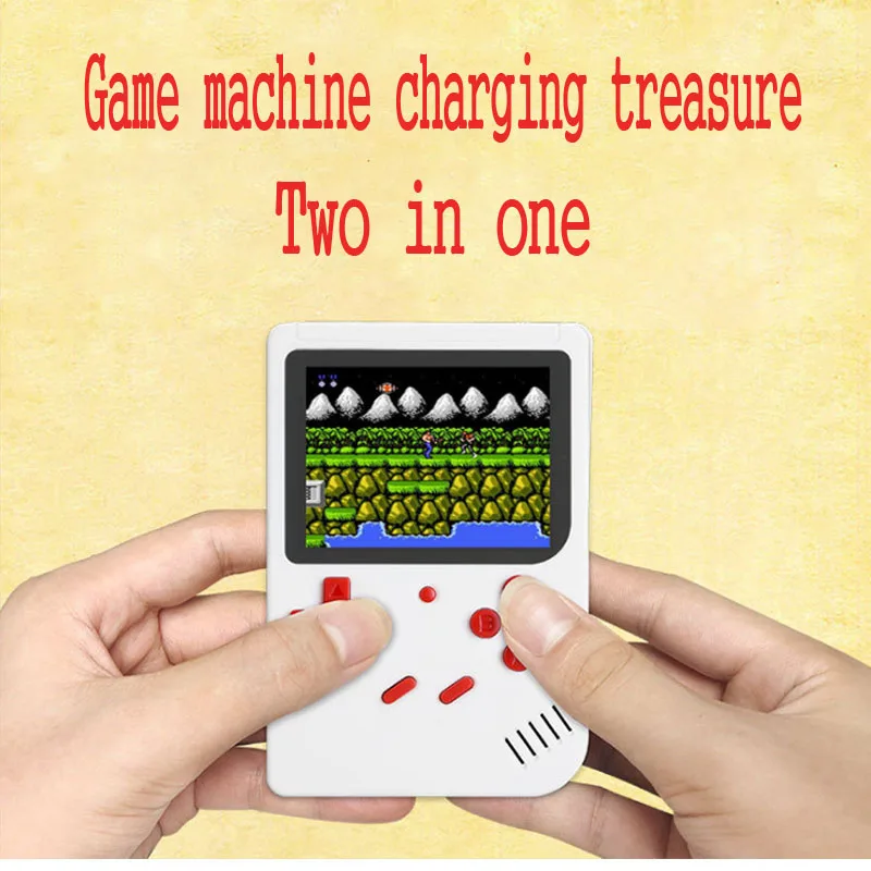 Retro Mini 88FC Nostalgic Game Machine Mobile Power Handheld Console Charging Treasure Palm Set 300 Classic Games | Электроника