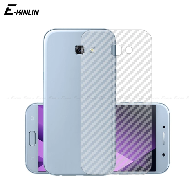 

Soft Back Cover Screen Protector For Samsung Galaxy Jean A9 Star Lite J8 2016 2018 3D Carbon Fiber Sticker Protective Film
