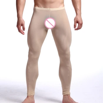 

Male Pajama Pants Mens Low-waist Sexy Length Trousers Underpants Long Johns Slim Fit Long John Underwear Men Hot Pajamas Bottoms