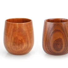 Деликатная деревянная чашка ручной работы натуральная древесина ююба безопасный, деревянный кружки винного цвета Кружки Стакан Экологичное молоко пиво посуда для напитков