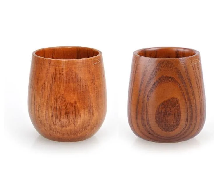 Delicate handmade wooden cup natural jujube wood safe wooden wine cups