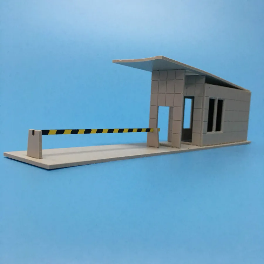 

1/87 Community Factory Gatehouse Security Room Plastic Landscape and architecture diorama ho train N scale railway layout