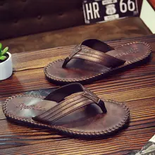 Men Flip Flops Summer 2018 Fashion Beach Cool Men Slippers Anti Slip PU Leather Solid Shoes Men Pantoffel Heren Tongs Homme Ete Men Flip Flops Summer 2018 Fashion Beach Cool Men Slippers Anti Slip PU Leather Solid Shoes Men Pantoffel Heren Tongs Homme Ete