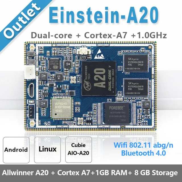 CubieAIO A20 Einstein A20 Core Board Open Source Android