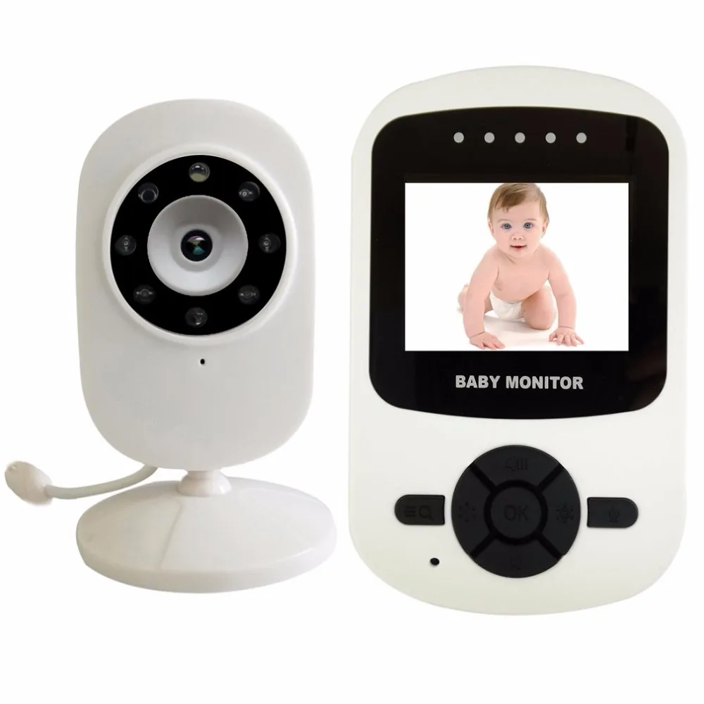 Babykam беспроводной монитор младенца Мониторы 2,4 дюймов ЖК-дисплей ИК ночник видения Домофон 3 колыбельные Температура монитор 2X зум