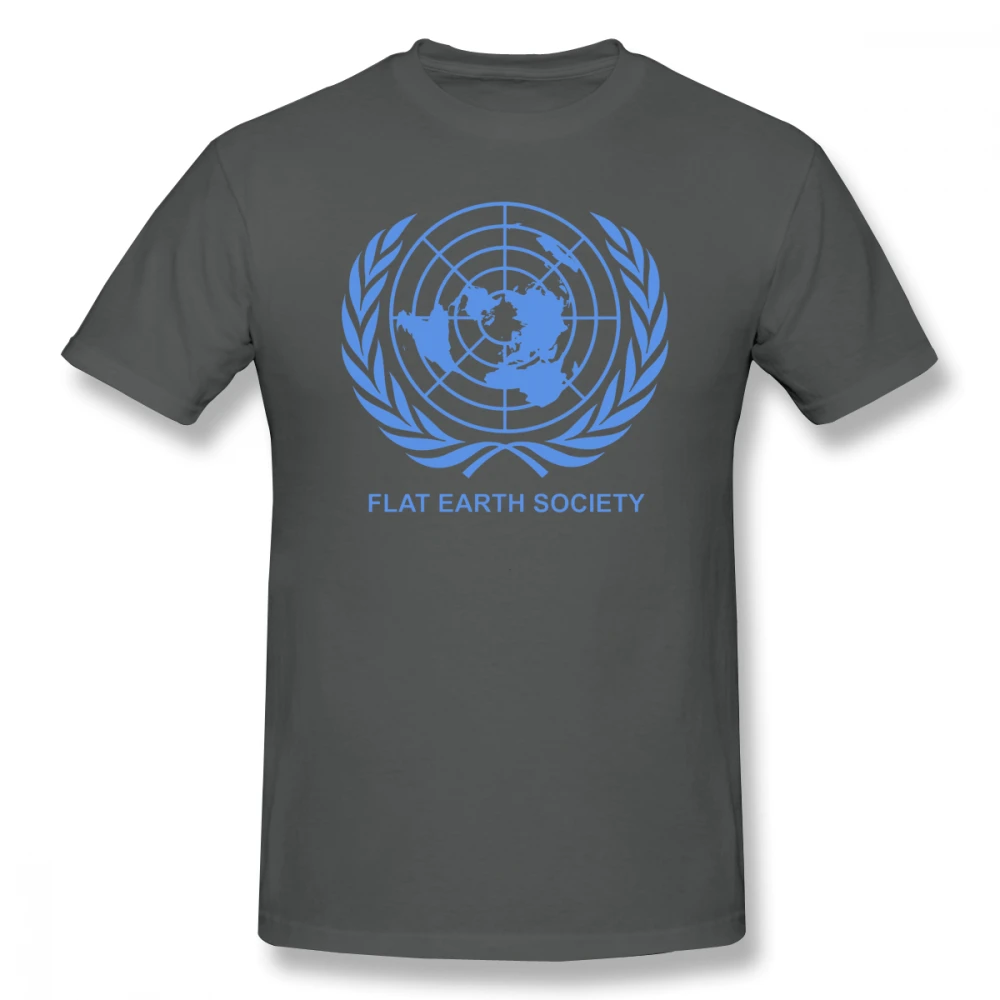 Плоская Земля футболка «Society» мужские хлопковые футболки с принтом графическая футболка с коротким рукавом мужские Потрясающие футболки - Цвет: Dark Grey