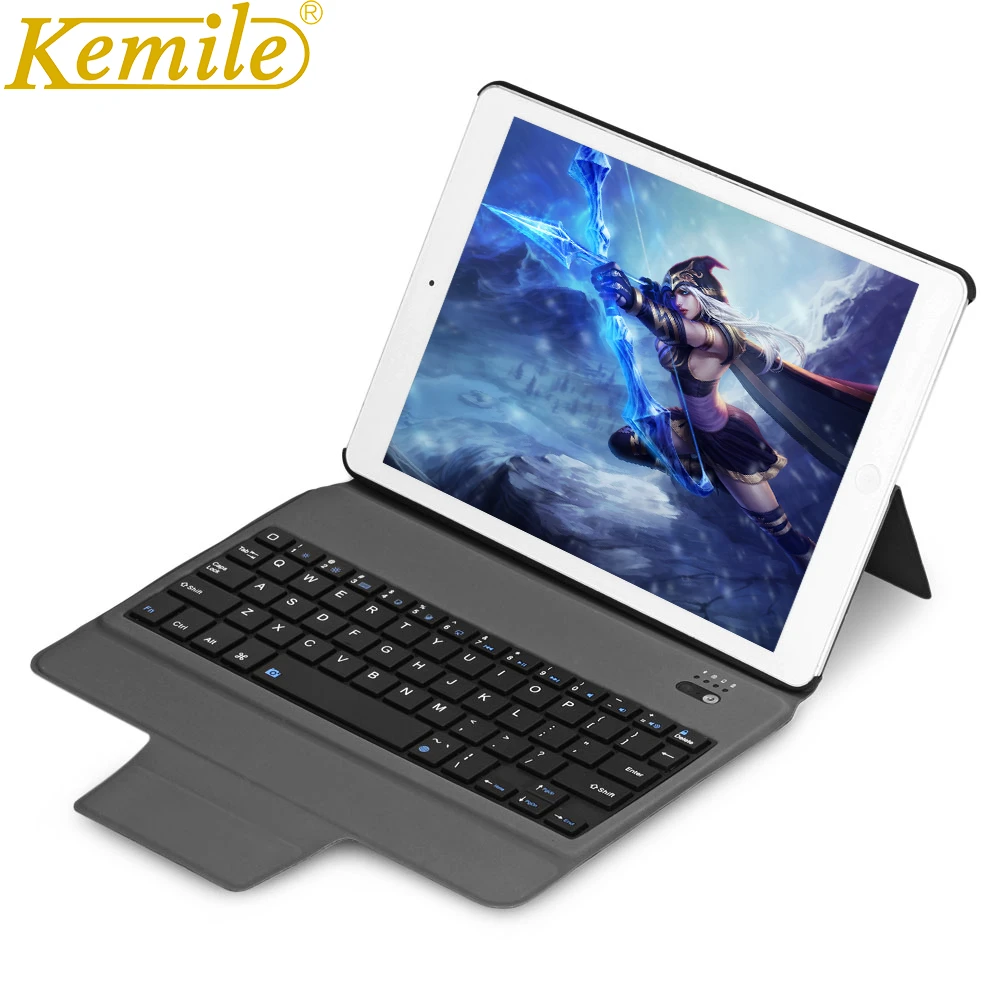 Чехол kemile для mini Ultra Slim Bluetooth клавиатура с магнитным держателем кожаный чехол