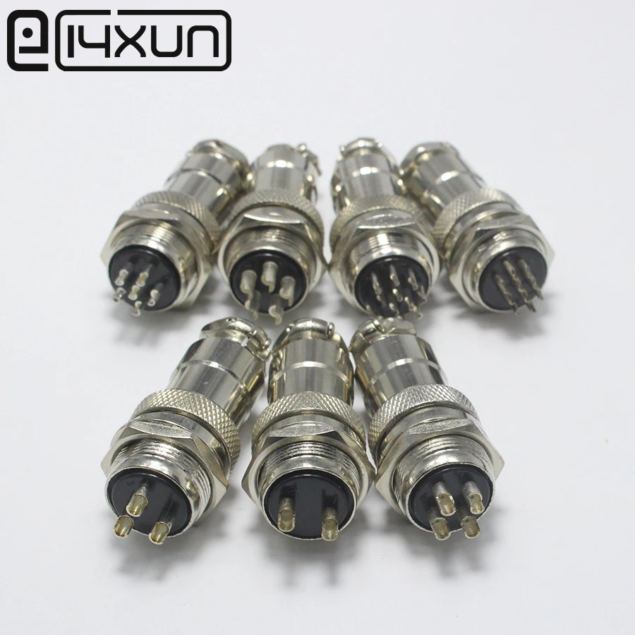1 комплект GX20 XLR 2 3 4 5 6 7 8 9 10 12 14 Штекерный разъем 20 мм штекер Шасси розетка