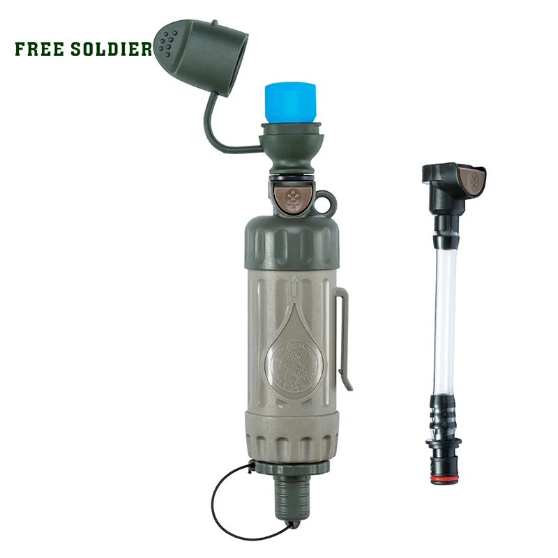 

FREE SOLDIER outdoor sports tactical water purifier for survival field portable drinking tool for camping ,hiking and climbing