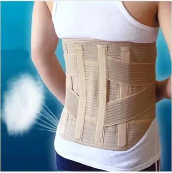 

Back Magnetic Therapy Waist Support Belt Widen Lumbar Support Brace Breathable Mesh Steels Plate Protection Sport Belts 3 size