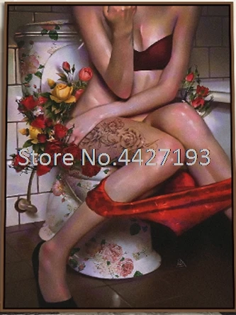 

DIY Diamond Painting Toilet woman Cross Stitch Mosaic diamond embroidery Needlework Full Resin Rhinestone Toilet decoration