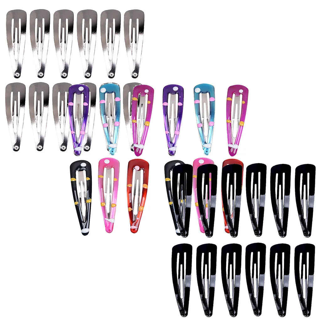 12 Pieces No Slip Snap Hair Clips BB Hair Clip Barrettes for Girl Toddler