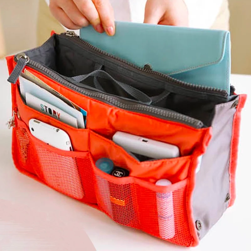 

Creative Filling Product File Tray Mult-Functional Travel Make Up Organizer Bag Kits Storage Bag Portable Document Bag