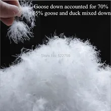 Frete grátis 85% ganso branco & pato misturado/ganso responsável por 70%/alimentação de preenchimento 700/consolador e jaqueta enchimento/5 oz preço