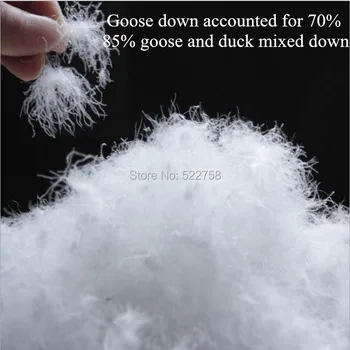 

Free shipping 85% white goose & duck mixed down/ goose accounted for 70% /fill power 700/comforter and jacket filler/ 5 oz price