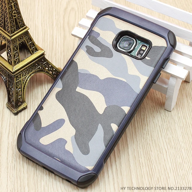 Fashion Camo Phone Case For Samsung Galaxy S6 S7 Edge S8 Plus Hybrid