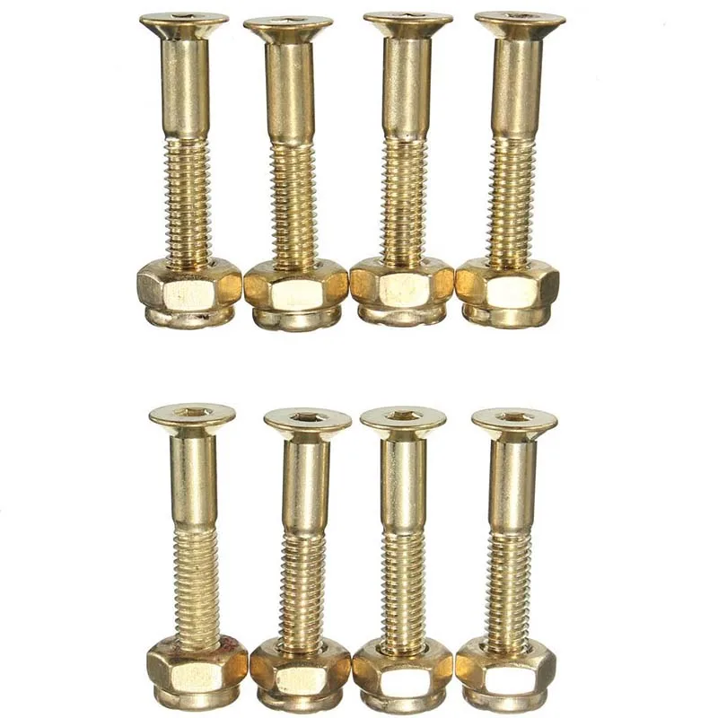 Gaetooely Lot Von 8Pcs Schrauben Skateboard N?gel Gold Skateboard 29Mm Schrauben Schrauben Gaetooely Lot Von 8Pcs Schrauben Skateboard N?gel Gold Skateboard 29Mm Schrauben Schrauben
