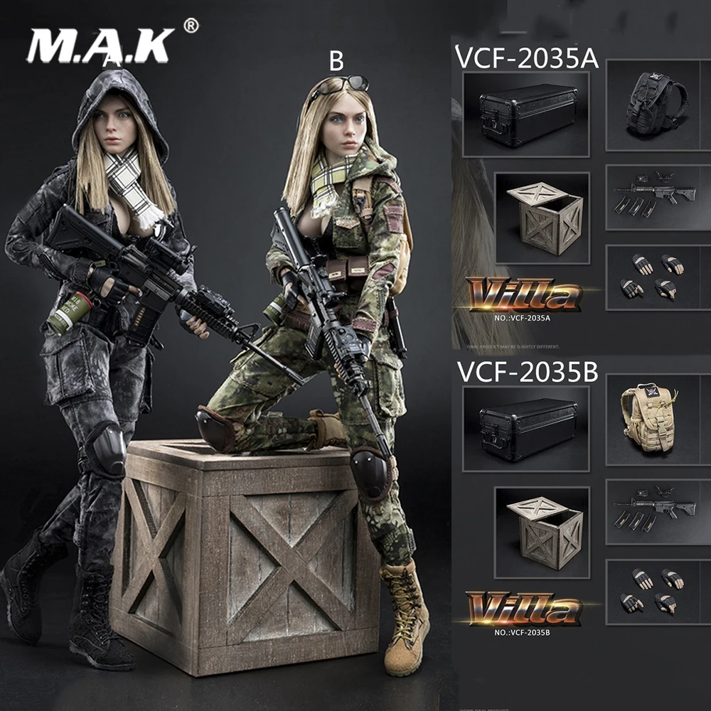 

Full set with head and body 1/6 VERYCOOL VCF-2035 Villa Sister Flower Female Solider Figure Collection Doll Toys Gift