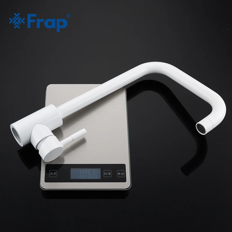 Кухонный Смеситель Frap Y40083 вращающийся на 360 градусов белый смеситель для кухни из