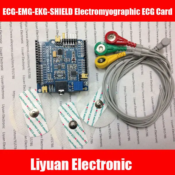 

ECG-EMG-EKG-SHIELD Electromyographic ECG Card/Electromyographic electrocardiographic sensor