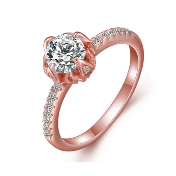 

Silver Rings 100% Guaranteed Real 925 Sterling Silver Jewelry Ring For Women with CZ YH4617