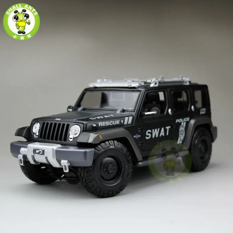 

1/18 Jeep Rescue Concept SWAT Diecast Metal Car Suv Model Maisto Black