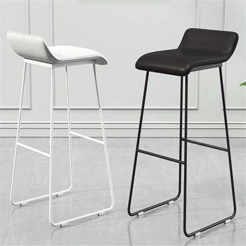 

NO Nordic Bar Chair Coffee Milk Tea Shop Modern Simple Bar Stool Wrought Gold High Lounge Chair Padded Bar Chair Iron Chair