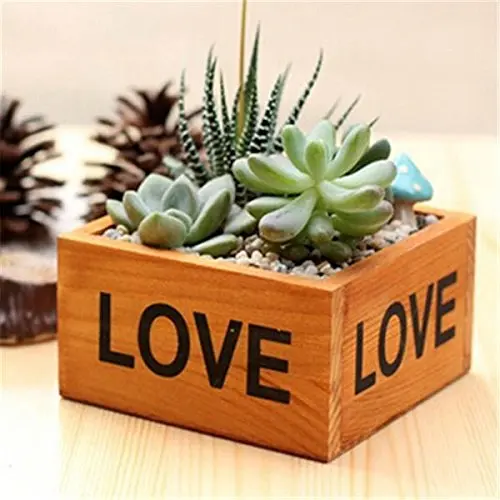 

New Wooden Flowerpot Garden Planter Box Plant Pot Storage Box Succulent Plant Wood Case Organizer Flower Bed Pot Garden Planter