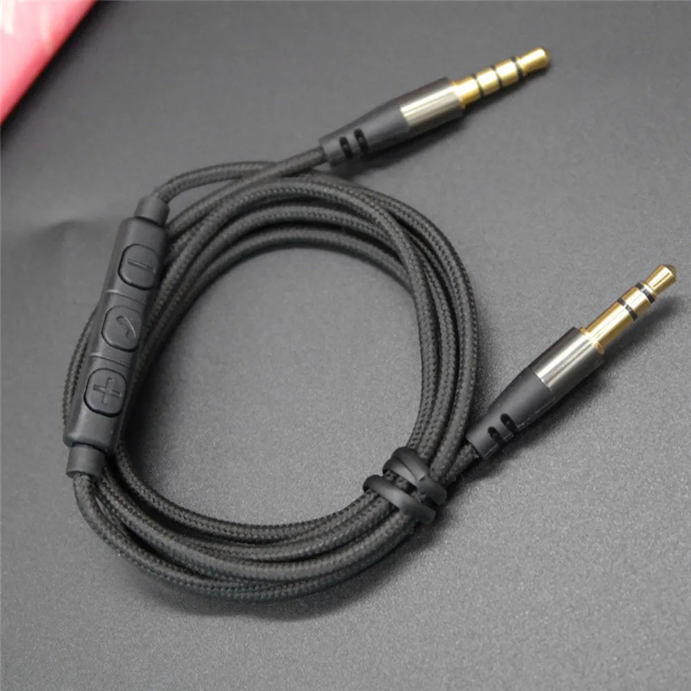 Replacement AUX Cable with Remote and Mic for iPhone iPod iPad to Sony