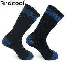 Findcool для мужчин и женщин, теплые лыжные носки, толстые шерстяные спортивные носки, впитывающие пот, для бега, велосипедный Носок, для сноуборда, катания на лыжах
