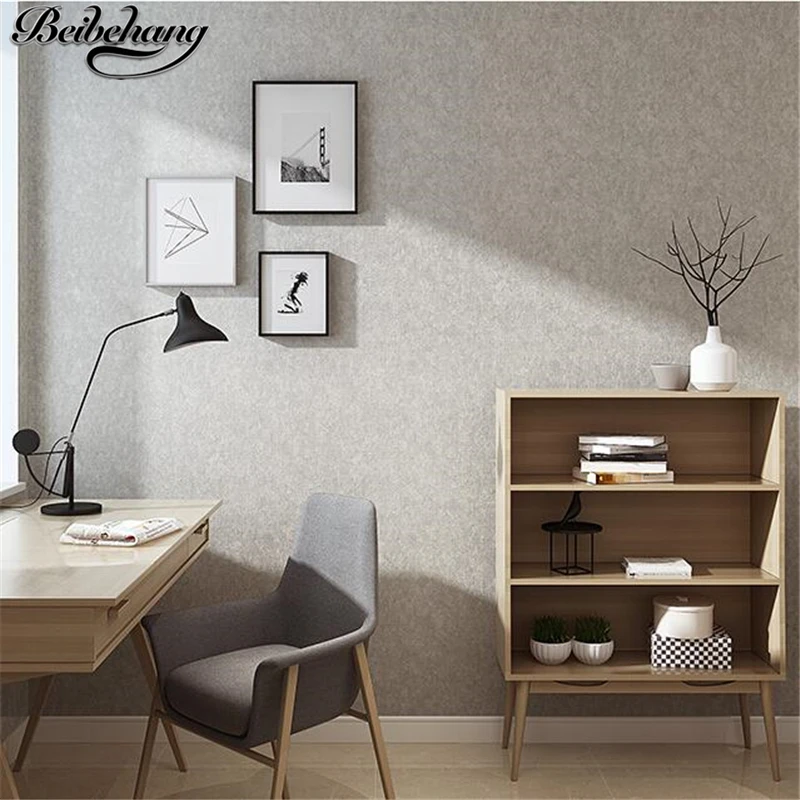 beibehang Simple modern plain wallpaper Living Room Bedroom Nonwovens