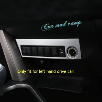 

Left Hand Driving! For Toyota RAV4 RAV 4 2014 - 2017 ABS Matt Interior Cigarette Lighter Panel Decoration Cover 1pc Car Styling!