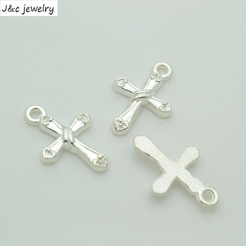 

New Arrival 30 pcs/lot Alloy Charms Pendant crosses silver plated 21*14 mm Jewelry Making DIY Charms Handmade Crafts 34164B