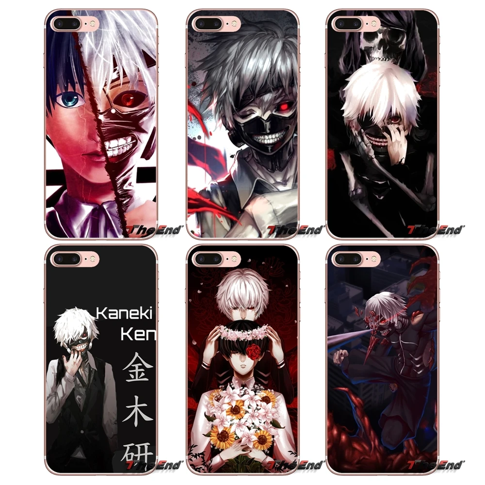 

For Samsung Galaxy S2 S3 S4 S5 MINI S6 S7 edge S8 S9 Plus Note 2 3 4 5 8 Coque Fundas Soft TPU Case anime kaneki ken tokyo ghoul