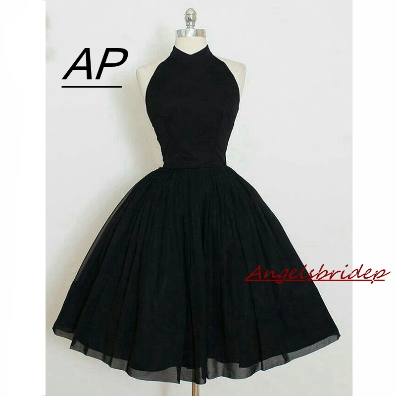 2018-Black-Ball-Gown-Homecoming-dress-Short-High-Neck-Sleeveless-Chiffon-Cocktail-party-dress-short-homecoming_conew1