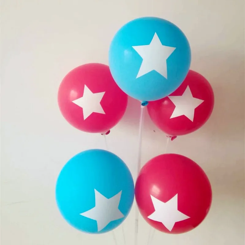 

New five-pointed star balloons 50pcs/lot12 inch 2.8g round latex ballons inflatable air ball birthday party wedding supplies