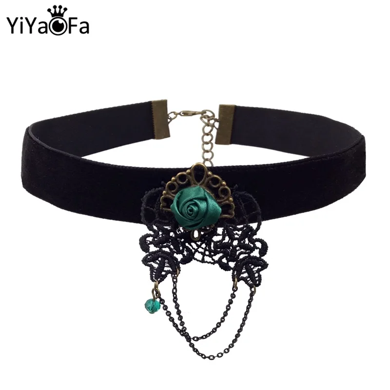 

Handmade Choker Necklace & Pendant Vintage Gothic Lady Party Jewelry Statement Necklace for Women Accessories DD-62