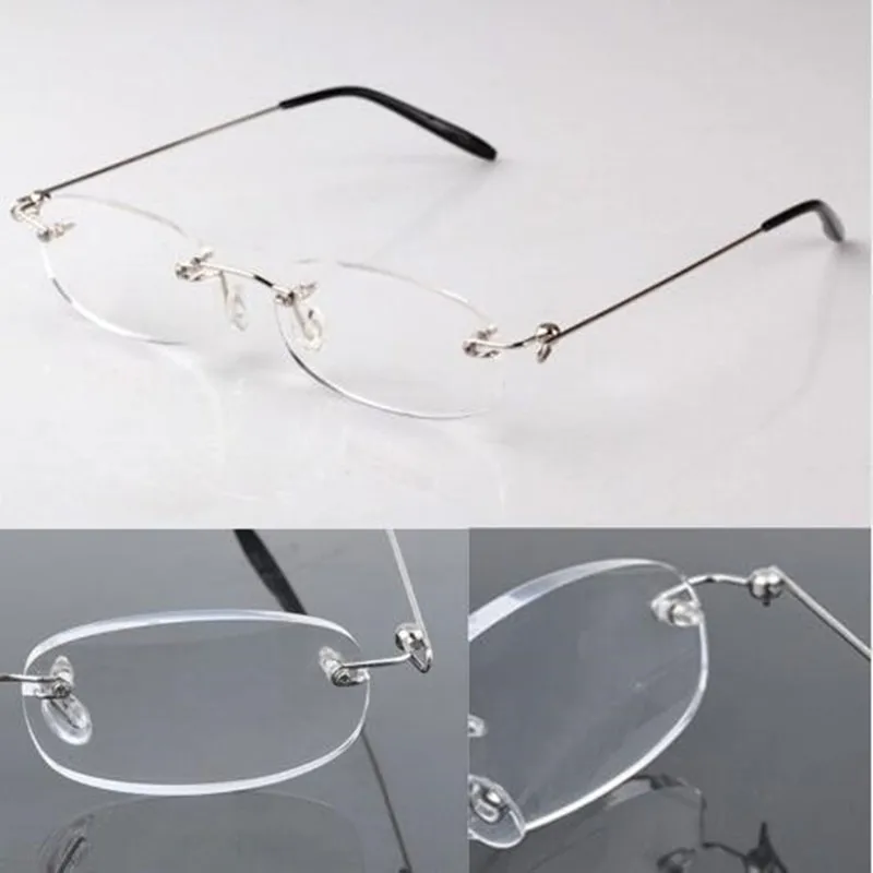 Топ Класс Сверхлегкий неокаймленные очки для чтения унисекс высокой четкости очки без оправы самых продаваемых CI1044