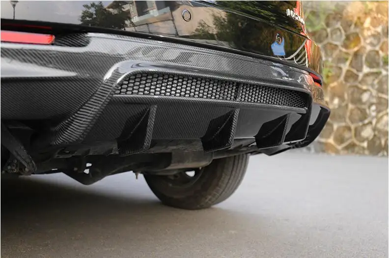 

Carbon Fiber Rear Bumper Lip Spoiler Diffuser Cover FOR LEXUS NX NX200t 300H NX200 2015 2016 2017