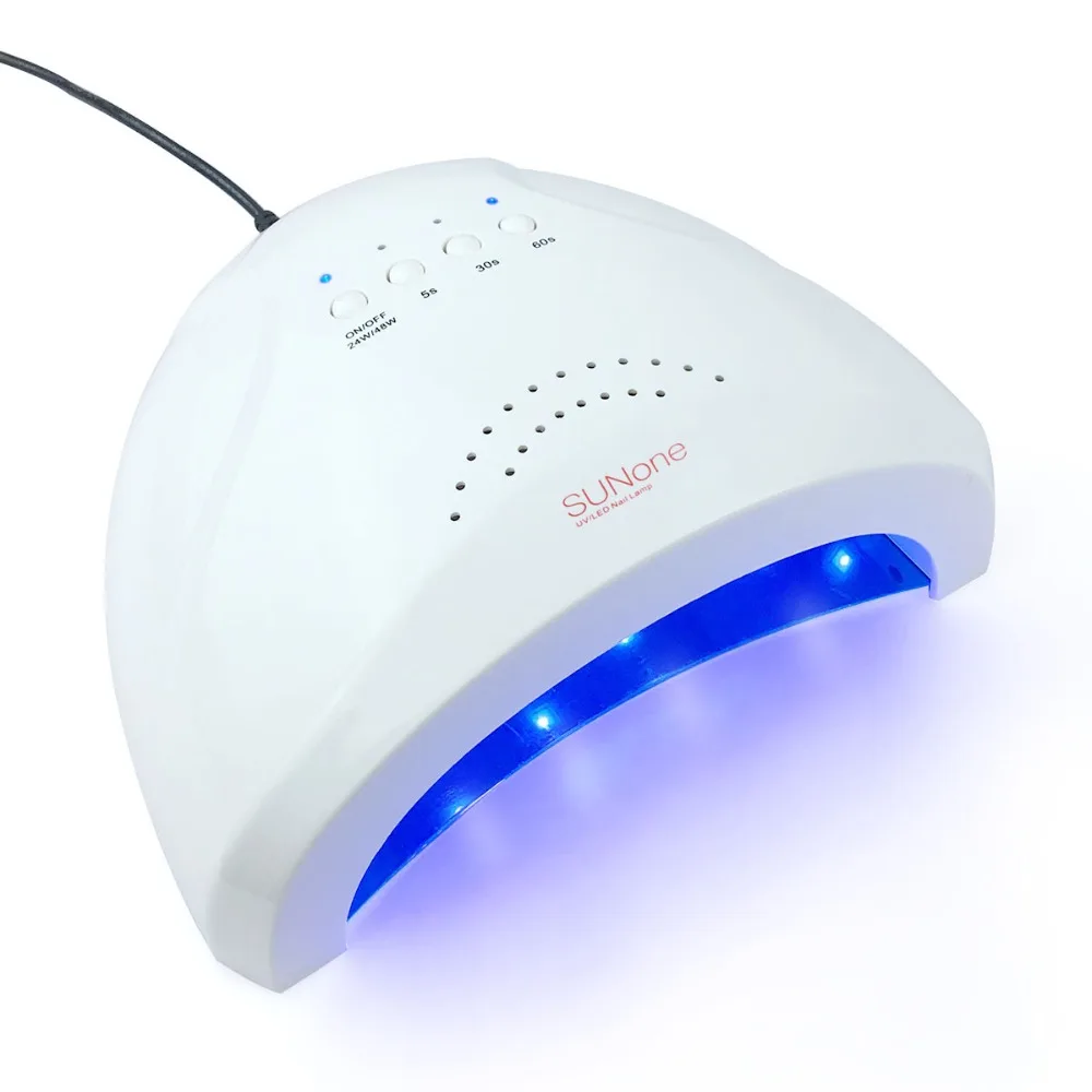 

SUNone 48W/24W Nail Dryer UV LED Nail Lamp Gel Polish Curing Lamp with Bottom 30s/60s Timer Lamp for Nail Dryer Nail Art Tools