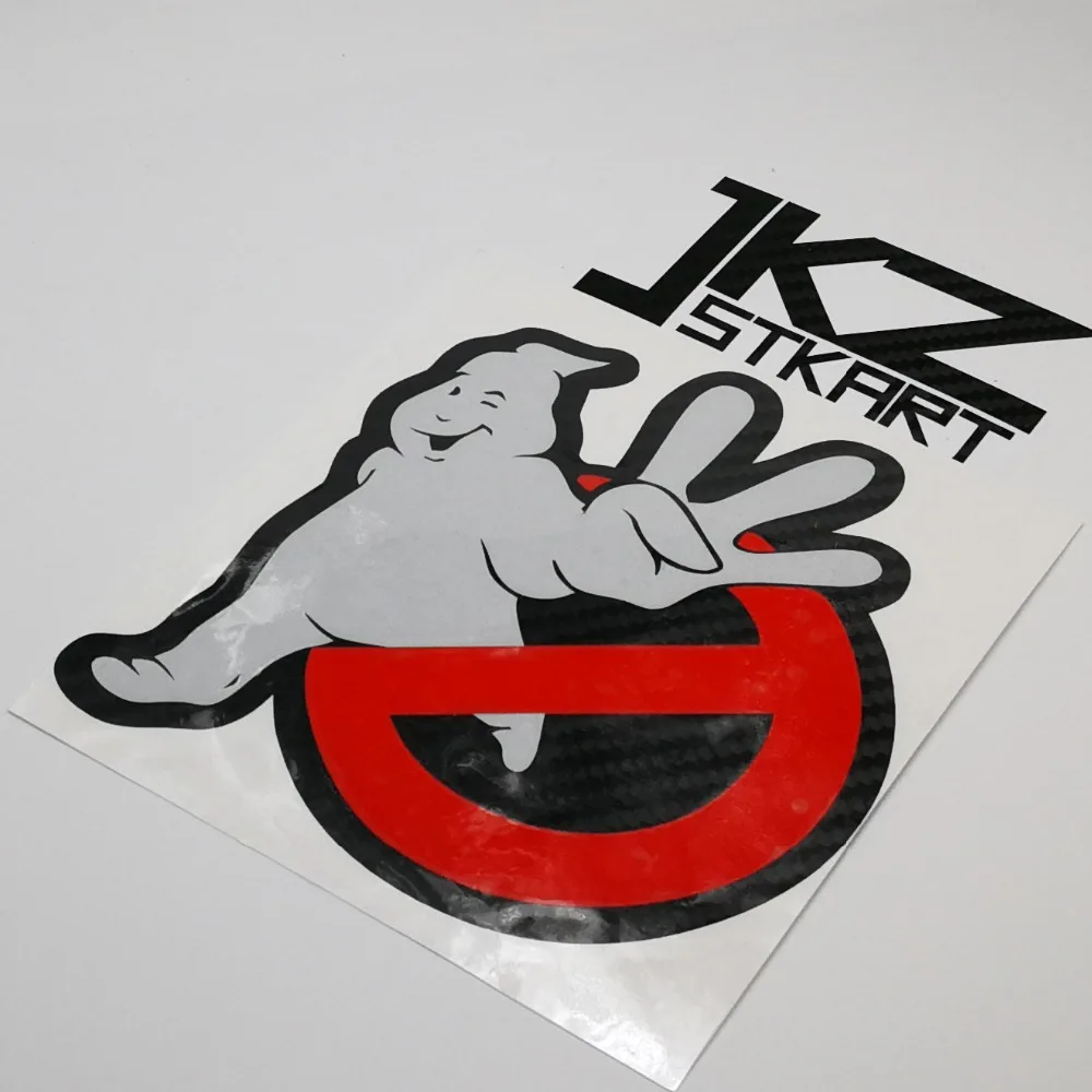 

JKZ STKART Vinyl Die Cut Multi-layer Sticker Decal Cartoon Ghostbusters iii 12cm x 11cm for ATV Motor Bike Laptop Sticker