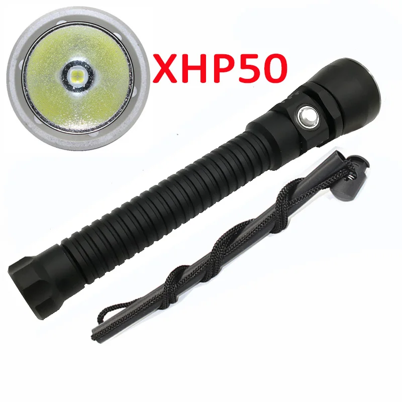 

Diving Flashlight XHP50 LED 2500Lumens Professional Scuba Diving 100M Outdoor Swimming Torch Light Lamp